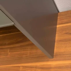 Gruber & Schlager Wohnwände & Tv-Lowboards|Wohnwand Amineo Nussbaum Lack Terra Glas Sanitiert Klappe Lade