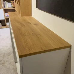 Gwinner Wohnwände & Tv-Lowboards|Wohnwand Atena Lack Lack Seidenmatt Weiß Akzente Balkeneiche Honig Inklusive Beleuchtung Ohne Deko