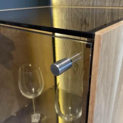 Hartmann Wohnwände & Tv-Lowboards|Wohnwand Benjo 7720W V20 Kerneiche Umato Sägerau Gebürstet Applikation Lack Weiß Mit Beleuchtung