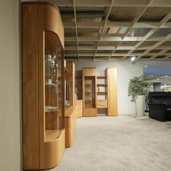 Wöstmann Wohnwände & Tv-Lowboards|Wohnwand Cantana 3000 Erle Massiv Inklusive Beleuchtung Und Flachtrafo Ohne Fernseher