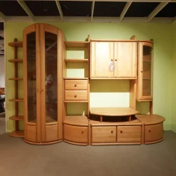 Wöstmann Wohnwände & Tv-Lowboards|Wohnwand Cantana Erle Massiv Mit TV-Aufsatz