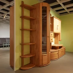 Wöstmann Wohnwände & Tv-Lowboards|Wohnwand Cantana Erle Massiv Mit TV-Aufsatz