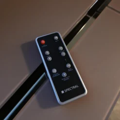 Spectral Smart Furniture Wohnwände & Tv-Lowboards|Wohnwand Cocoon Glas CAO Cacao Braun Satiniert Beige Stoff CF Schwarz Mit Soundsystem