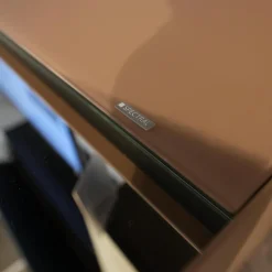 Spectral Smart Furniture Wohnwände & Tv-Lowboards|Wohnwand Cocoon Glas CAO Cacao Braun Satiniert Beige Stoff CF Schwarz Mit Soundsystem