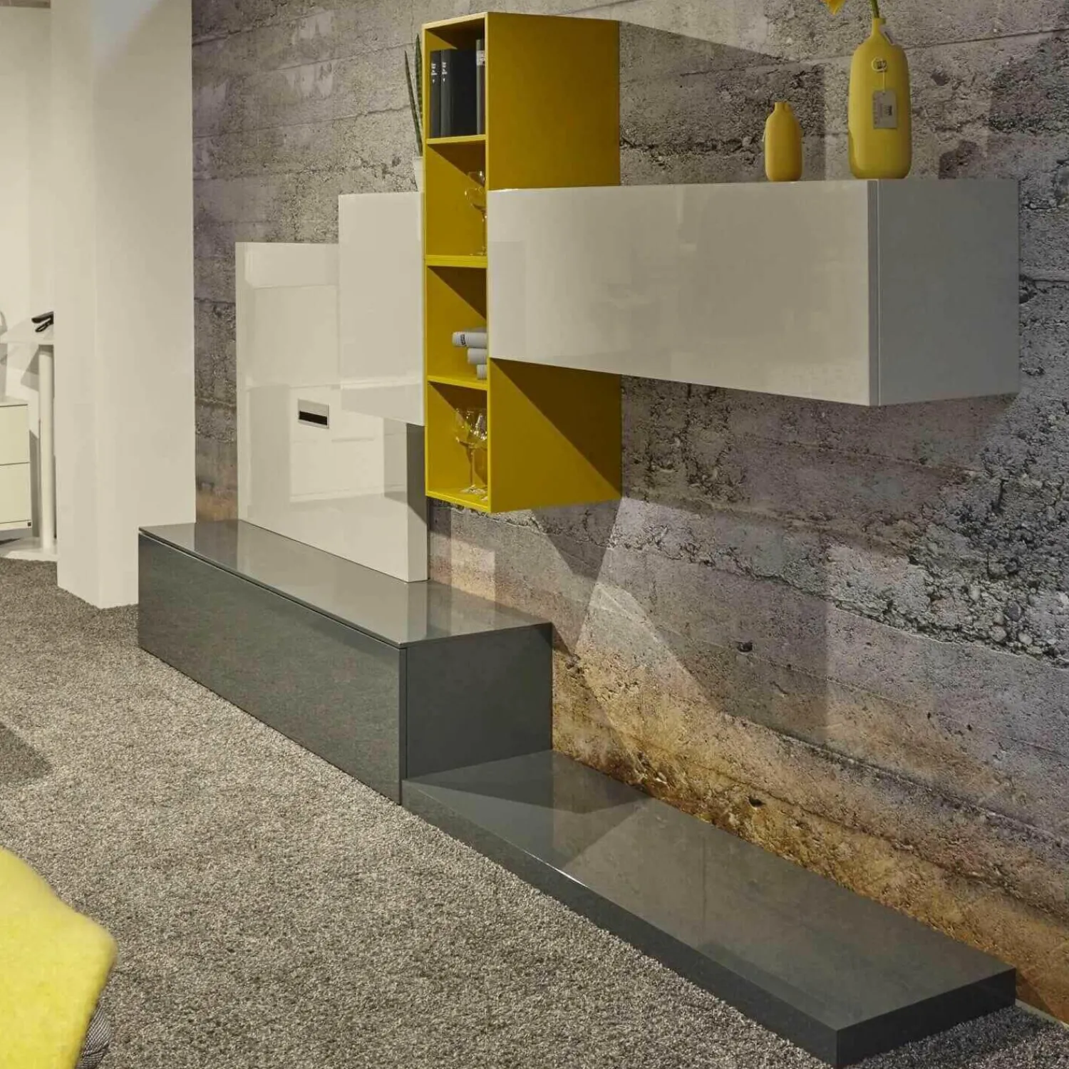 Contur Wohnwände & Tv-Lowboards|Wohnwand 5800 Lack Hochglanz Verschiedenfarbig