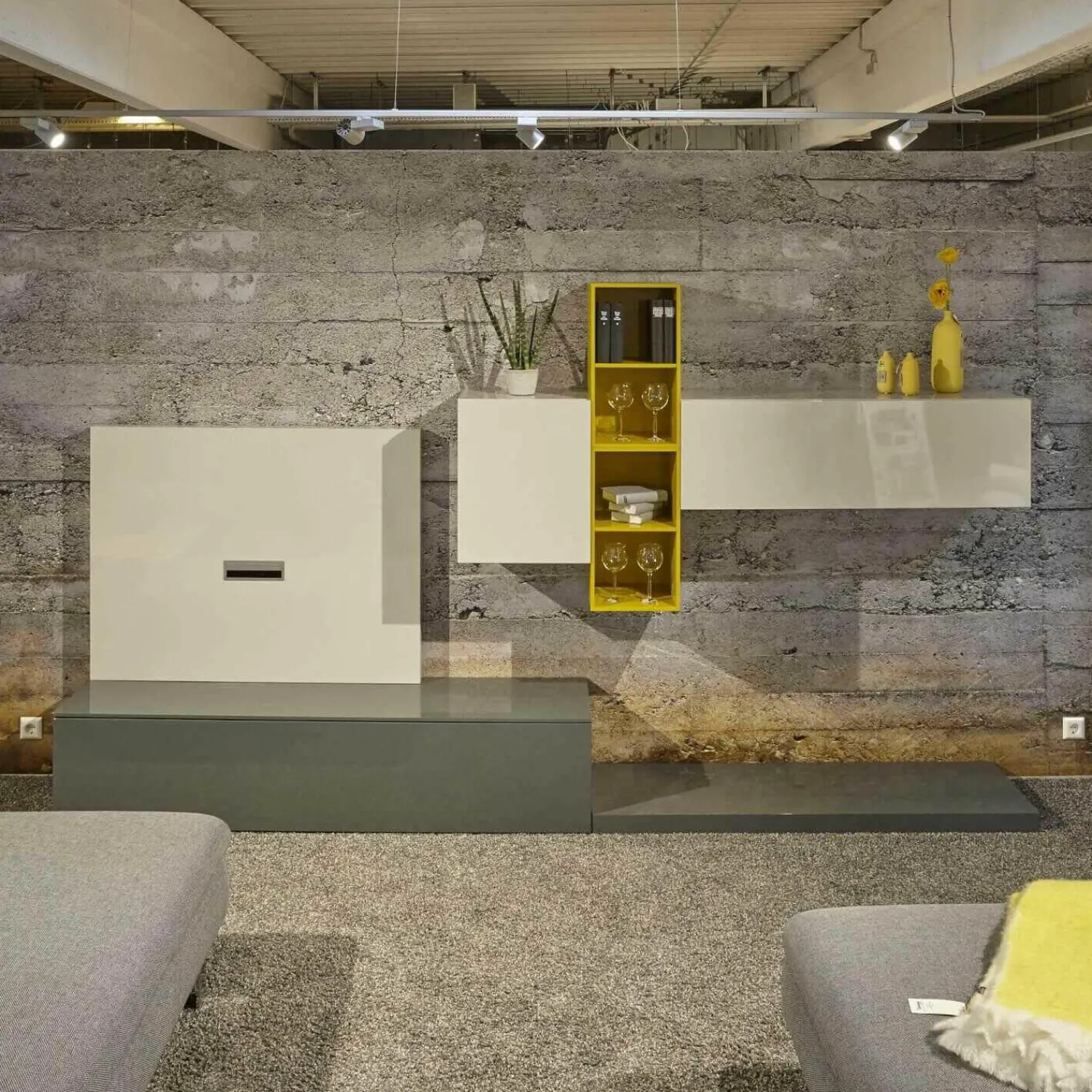 Contur Wohnwände & Tv-Lowboards|Wohnwand 5800 Lack Hochglanz Verschiedenfarbig