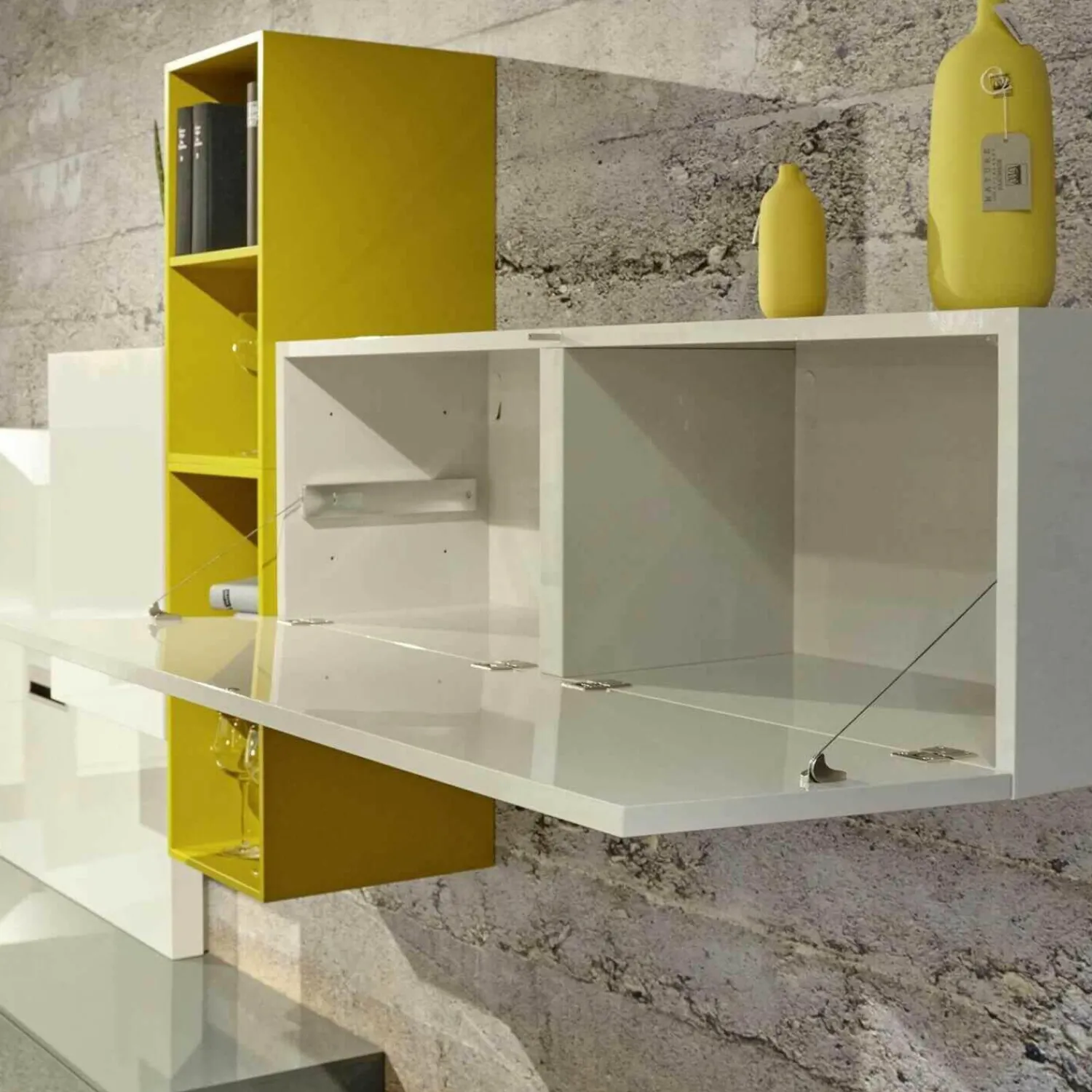 Contur Wohnwände & Tv-Lowboards|Wohnwand 5800 Lack Hochglanz Verschiedenfarbig