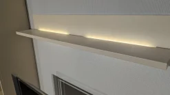 Rietberger Möbelwerke Wohnwände & Tv-Lowboards|Wohnwand Cremona Front Lack Crema Hochglanz Cremeweiß Korpus Lack Crema Matt Inklusive Beleuchtung