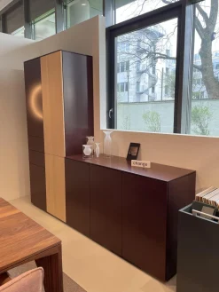 Interlübke Kommoden & Sideboards|Wohnwand Cube Change Mattlack M41 Burgund Eiche mit Sideboard