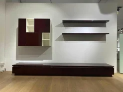 Interlübke Wohnwände & Tv-Lowboards|Wohnwand Cube Gap Lack Hochglanz Aubergine