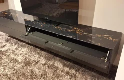 Sudbrock Wohnwände & Tv-Lowboards|Wohnwand Cubo Game Lack Matt Cosmos Grau Nussbaum Natur