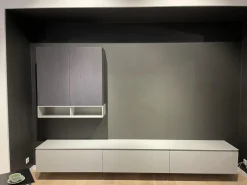 Sudbrock Wohnwände & Tv-Lowboards|Wohnwand Cubo Lack Canagrau Mit Eiche Anthrazit Gebeizt