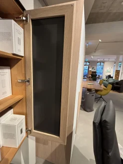 Team 7 Wohnwände & Tv-Lowboards|Wohnwand Cubus Pure 32 Eiche Weiß Geölt Farbglas In Naturweiß Kiesel Grau Und Graphitgrau Mit Beleuchtung Und TV-Halteplatte