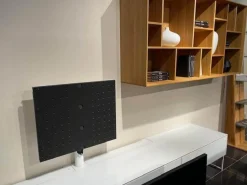 Team 7 Wohnwände & Tv-Lowboards|Wohnwand Cubus Pure Eiche Naturöl Und Farbglas Weiß Glänzend Mit TV-Säule Ohne TV