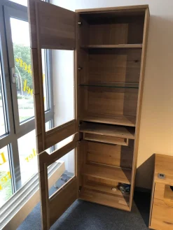 Decker Wohnwände & Tv-Lowboards|Wohnwand Divano Ausführung Wildeiche Massiv Oberfläche Bianco Geölt