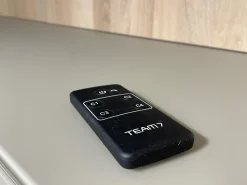 Team 7 Wohnwände & Tv-Lowboards|Wohnwand Eiche Weißöl Farbglas Graphitgrau Mit Wandpaneelen