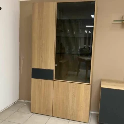 Göhring Wohnwände & Tv-Lowboards|Wohnwand Elements B200 Eiche Massiv mit Beleuchtung