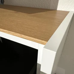 Hülsta Wohnwände & Tv-Lowboards|Wohnwand Fena Wohnen Lack Reinweiss Akzent Balkeneiche Mit Beleuchtung Und Funkfernbedienung