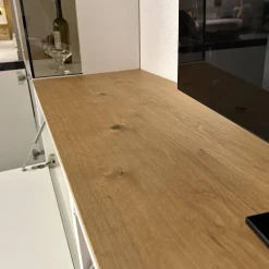 Hülsta Wohnwände & Tv-Lowboards|Wohnwand Fena Wohnen Lack Reinweiss Akzent Balkeneiche Mit Beleuchtung Und Funkfernbedienung