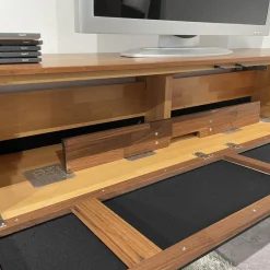 Team 7 Wohnwände & Tv-Lowboards|Wohnwand Filigno Nussbaum Natur Geölt Inklusive Technikelement Mit Kabelhohlraum