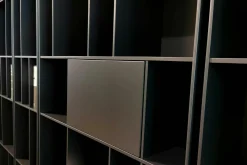 Piure Wohnwände & Tv-Lowboards|Wohnwand Flex MDF Mattlack P43 Coal Schwarz 250x216