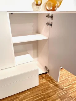 Fraubrunnen Wohnwände & Tv-Lowboards|Wohnwand Format S2 Mattglas Und Echtlack Naturweiß