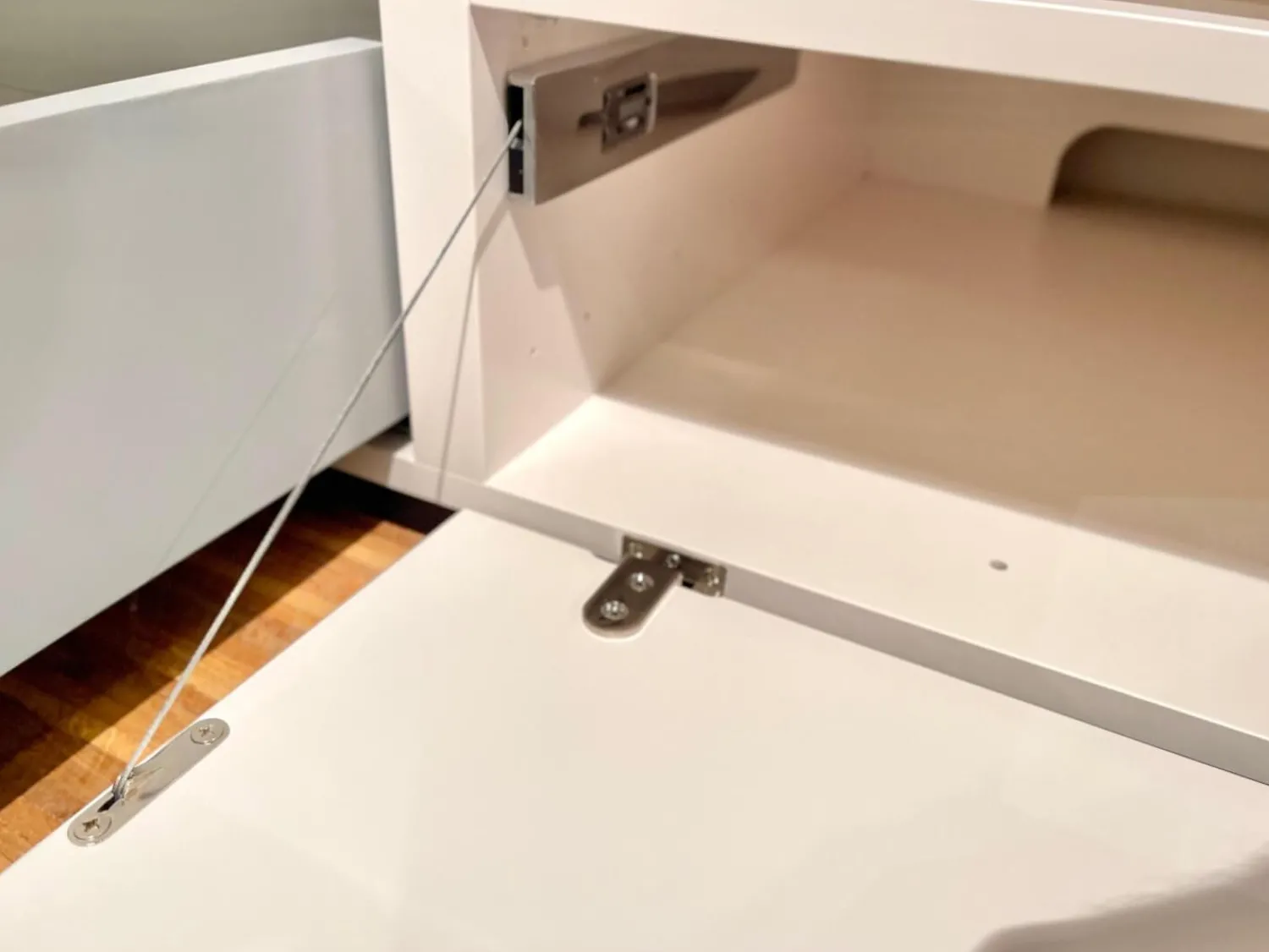 Fraubrunnen Wohnwände & Tv-Lowboards|Wohnwand Format S2 Mattglas Und Echtlack Naturweiß