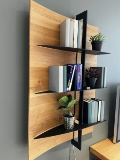 Musterring Wohnwände & Tv-Lowboards|Wohnwand Giulia Front Und Korpus Wildeiche Massiv Soft Gebürstet Vitrine Glas Optiwhite