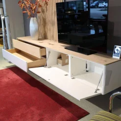 Sudbrock Wohnwände & Tv-Lowboards|Wohnwand Goya Glattlack Blütenweiß Ohne Lamellenpaneel