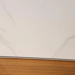 Presotto Wohnwände & Tv-Lowboards|Wohnwand I ModulART Lowbaord Nussbaum Canaletto Wandregal Blu Vinca Dunkelblau Rückwand Marmor Calacatta