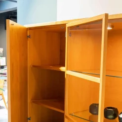 Gruber & Schlager Wohnwände & Tv-Lowboards|Wohnwand Kala Mit Phonobank Schrankteile Europäischer Kirschbaum Hell Paneele Lack Eierschale