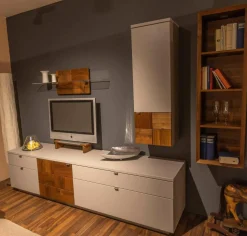 Venjakob Wohnwände & Tv-Lowboards|Wohnwand Kandu Kombi KA02.3542 Lack Steingrau Colorado
