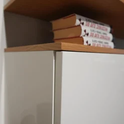 Musterring Wohnwände & Tv-Lowboards|Wohnwand Kara 61958 Lack Weiß Griffe Edelstahl