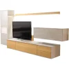 Musterring Wohnwände & Tv-Lowboards|Wohnwand Kara Frame 73029 Lack 2 Grau Absetzung Asteiche Inklusive LED Strahler