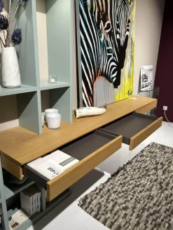 Musterring Wohnwände & Tv-Lowboards|Wohnwand Kara Lack Mint Grün Und Eiche Sand Furniert Griffe Edelstahlfarbig