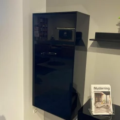 Musterring Wohnwände & Tv-Lowboards|Wohnwand Kara-Frame Lack Schwarz Hochglanz