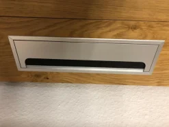 Schröder Franz Wohnwände & Tv-Lowboards|Wohnwand Kitzalm Solid Plus K050 Kernasteiche Natur Furniert Gebürstet Akzentglas Schiefer Grau Inklusive Beleuchtung