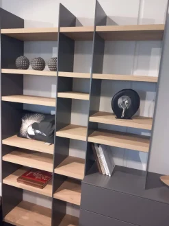 Sudbrock Wohnwände & Tv-Lowboards|Wohnwand Kombination Cubo Und Scala Lack Onyxgrau Grau Regalböden Eiche Milk Astig Ohne Dekoration