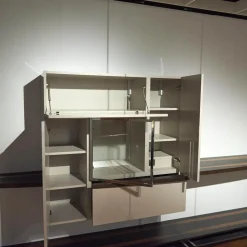 Gwinner Wohnwände & Tv-Lowboards|Wohnwand Lack Hochglanz Grau Räuchereiche Inklusive Beleuchtung