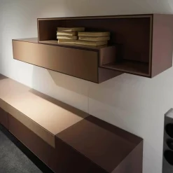 Piure Wohnwände & Tv-Lowboards|Wohnwand Lack P40 Rosewood