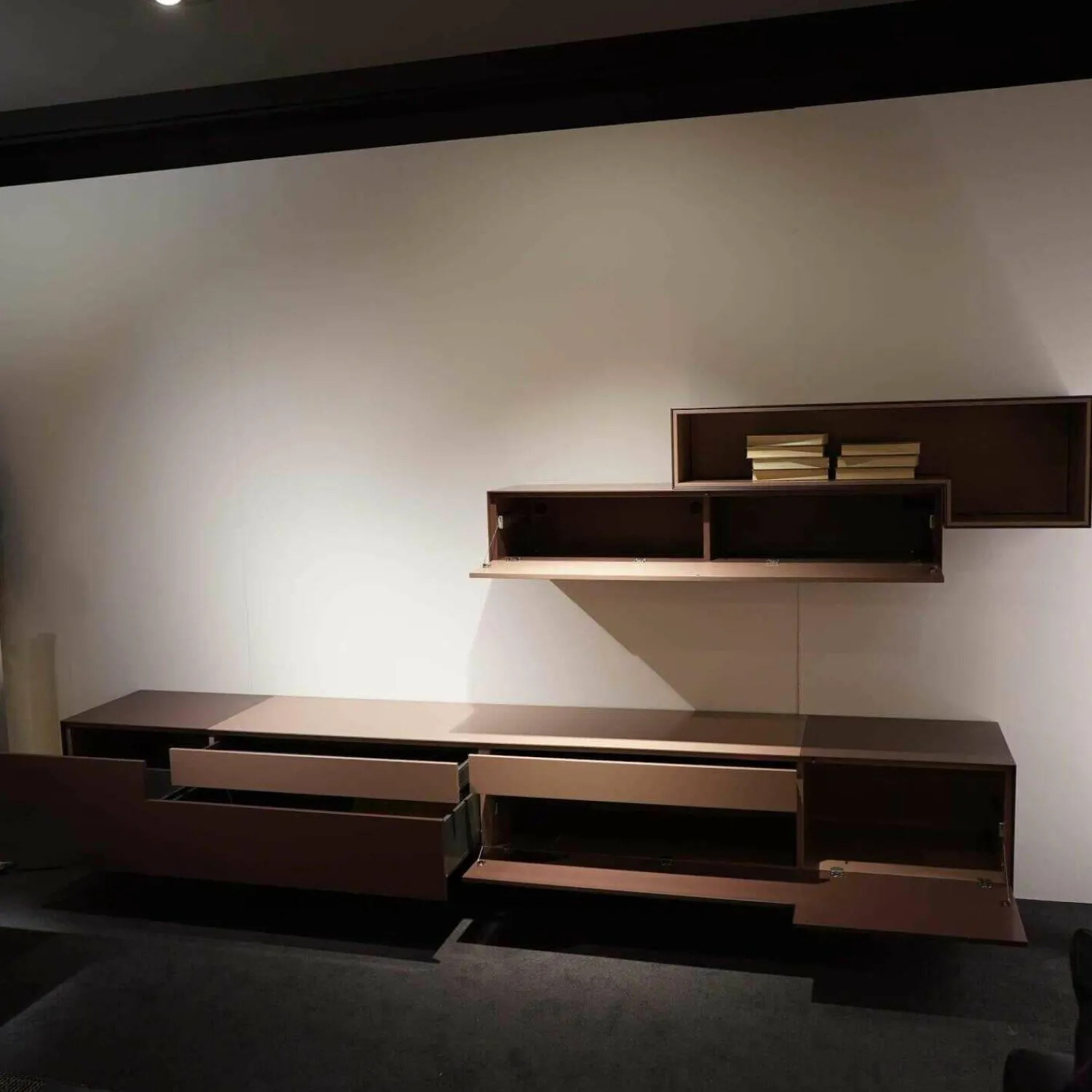 Piure Wohnwände & Tv-Lowboards|Wohnwand Lack P40 Rosewood