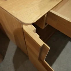 Decker Wohnwände & Tv-Lowboards|Wohnwand Lavaro Wildeiche Bianco Massiv Geölt Mit Sideboard Und Beleuchtung Ohne Fernseher