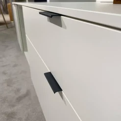 Gwinner Wohnwände & Tv-Lowboards|Wohnwand Linera Seidenmatt Weiß Wildeiche Natur Moos