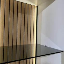 Gwinner Wohnwände & Tv-Lowboards|Wohnwand Linera Seidenmatt Weiß Wildeiche Natur Moos