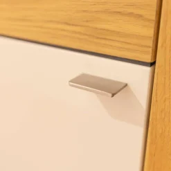 Venjakob Wohnwände & Tv-Lowboards|Wohnwand LS 043016 Albero Sideboard Vitrine Lack Weiß Matt Santanaeiche