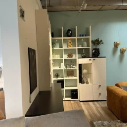 Gwinner Wohnwände & Tv-Lowboards|Wohnwand LS 561220 PG1 Lack Seidenmatt Weiß Und Anthrazit Inklusive LED-Beleuchtung