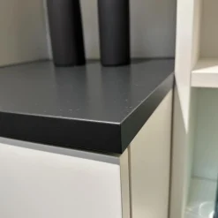 Gwinner Wohnwände & Tv-Lowboards|Wohnwand LS 561220 PG1 Lack Seidenmatt Weiß Und Anthrazit Inklusive LED-Beleuchtung