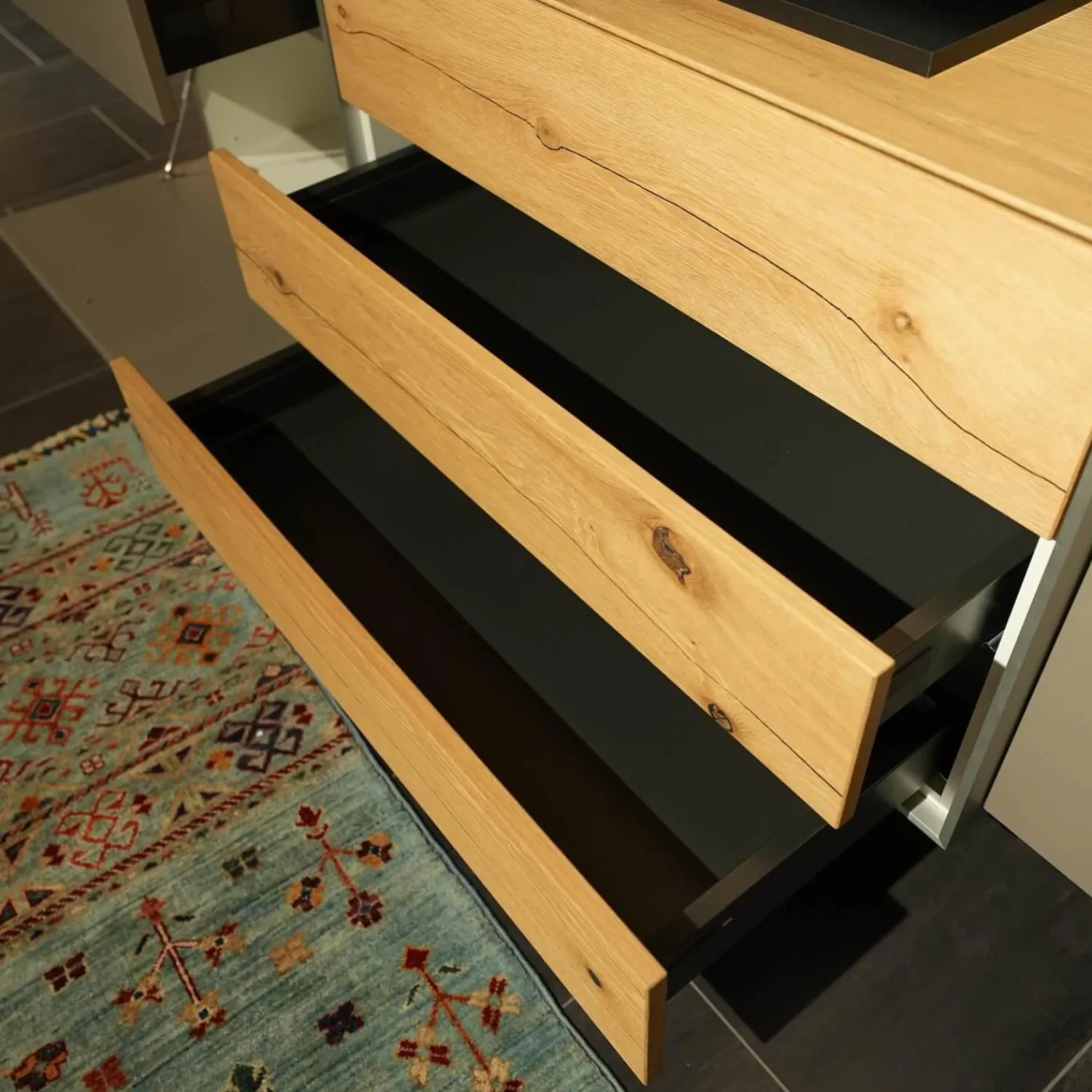 Die Hausmarke Wohnwände & Tv-Lowboards|Wohnwand Media Design Holz Nougat Mattlack Braun