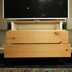 Die Hausmarke Wohnwände & Tv-Lowboards|Wohnwand Media Design Holz Nougat Mattlack Braun