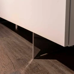 Gallery M Wohnwände & Tv-Lowboards|Wohnwand Merano Lack Weiß Eisblau Tip-on-Beschlag Grifflos